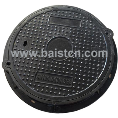 600x50mm EN124 D400 SGS SMC Manhole Cover