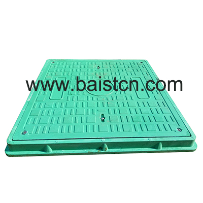 Green Color SMC Manhole Cover 700x700mm A15 With Allen Key D